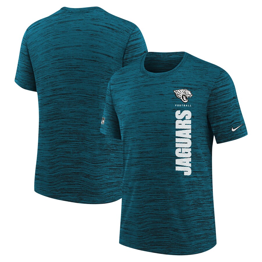 Youth Jacksonville Jaguars Nike Teal Sideline Velocity Performance T-Shirt - ujerseystore