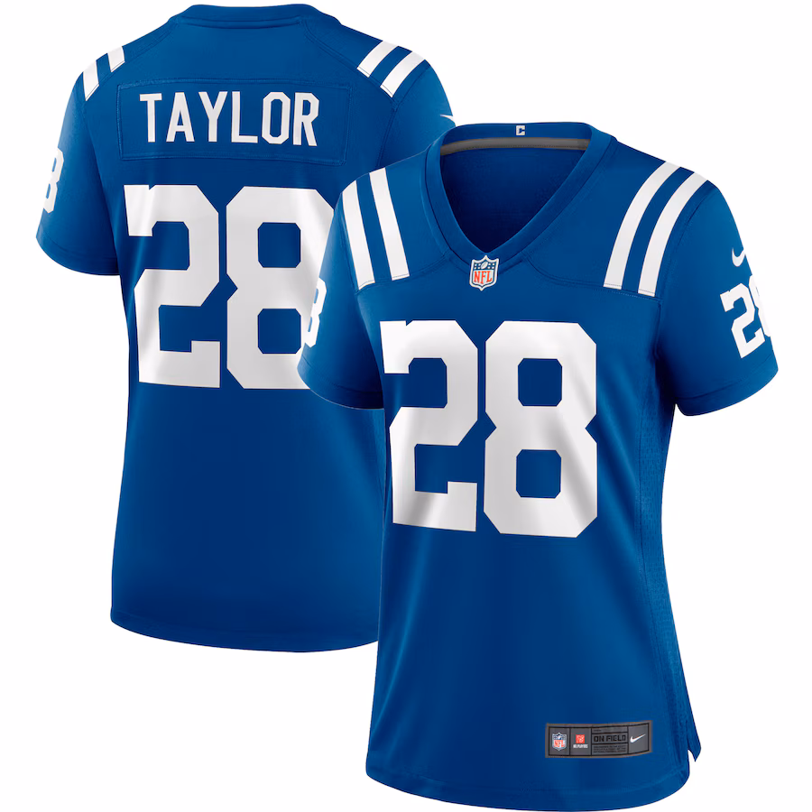 Women's Indianapolis Colts Jonathan Taylor Nike Royal Player Game Jersey - ujerseystore
