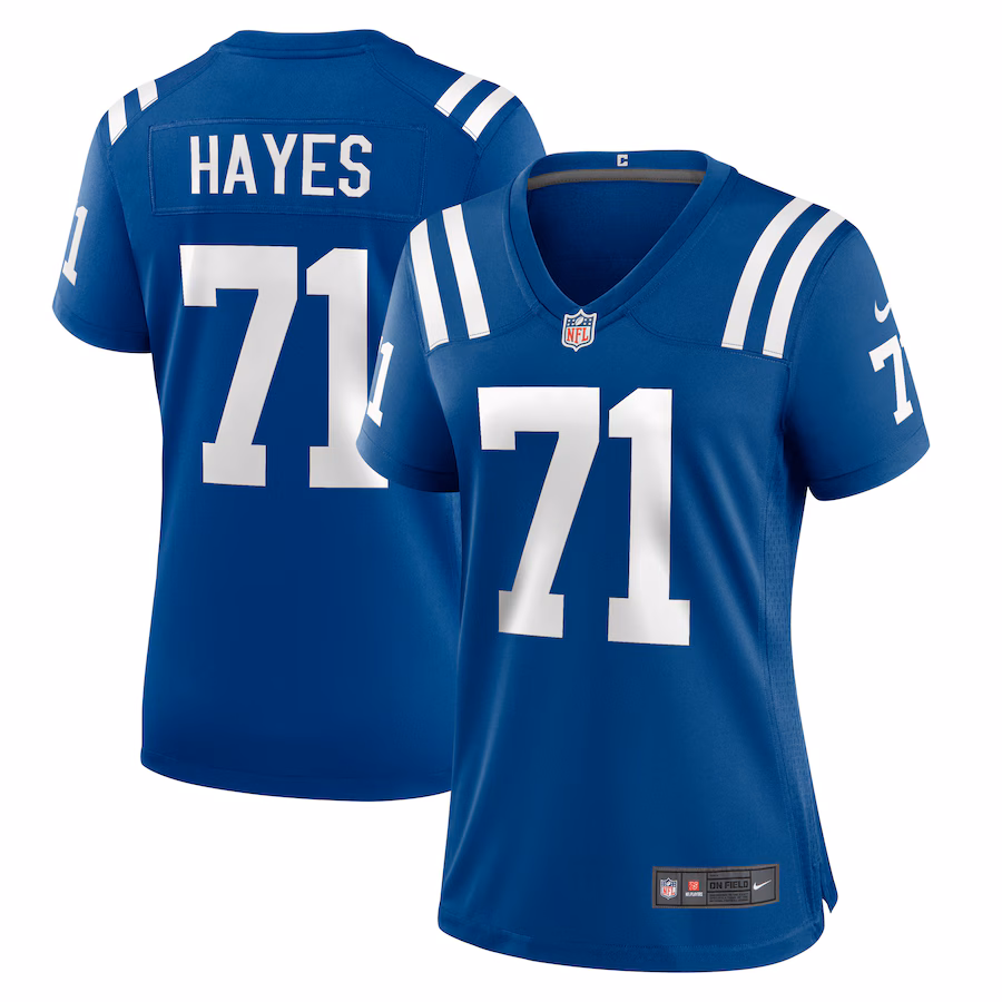 Women's Indianapolis Colts Ryan Hayes Nike  Royal Team Game Jersey - ujerseystore