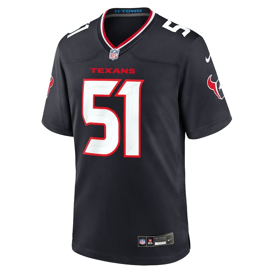 Men's Houston Texans Will Anderson Jr. Nike Navy Game Jersey - ujerseystore