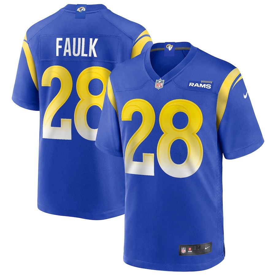 Men's Los Angeles Rams Marshall Faulk Nike Royal Game Retired Player Jersey - ujerseystore