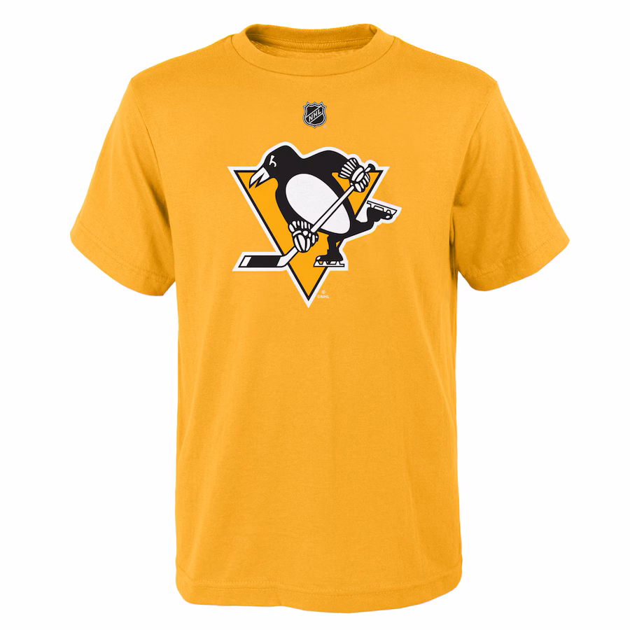 Youth Pittsburgh Penguins Gold Primary Logo T-Shirt - ujerseystore