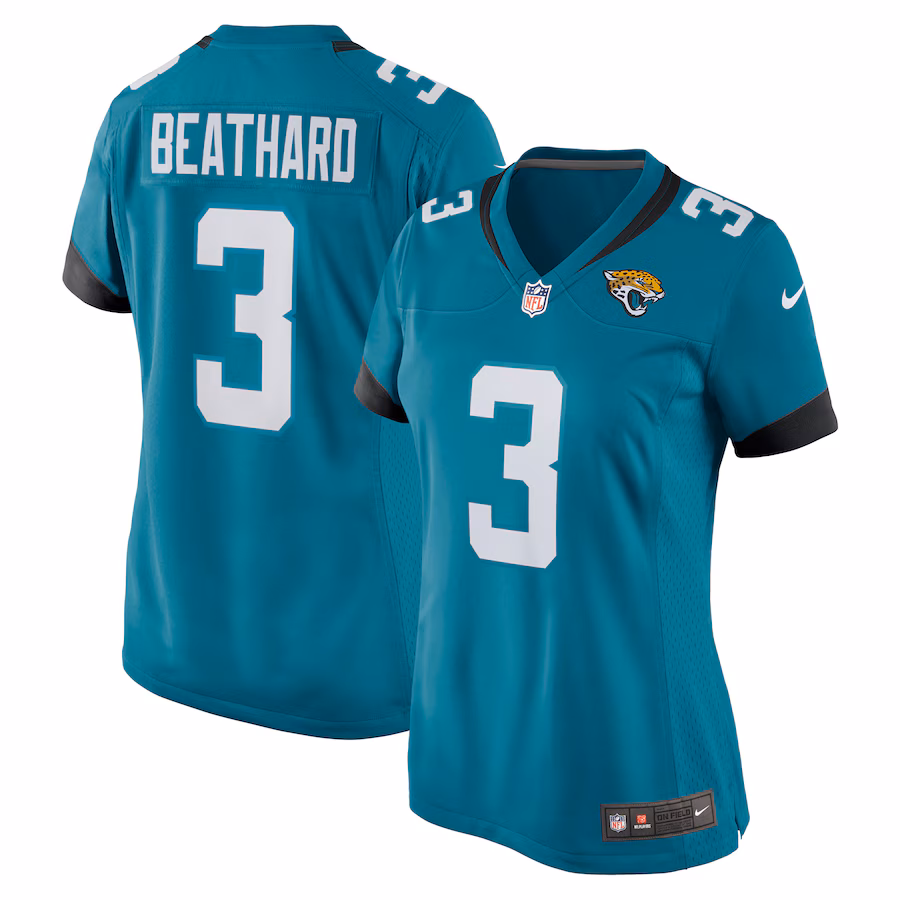 Women's Jacksonville Jaguars C.J. Beathard Nike Teal Nike Game Jersey - ujerseystore