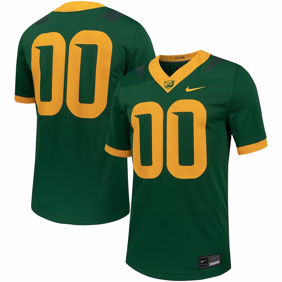 #00 Baylor Bears Nike Untouchable Football Replica Jersey - Green - ujerseystore