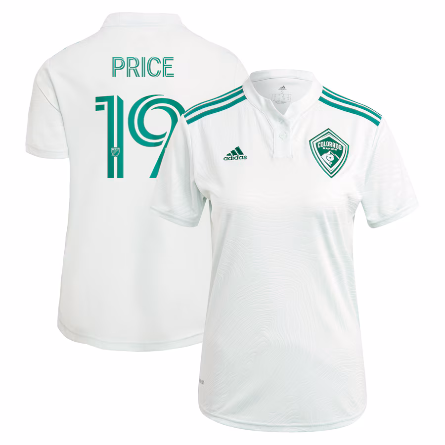 Women's Colorado Rapids Jack Price adidas Green 2021 Class Five Replica Player Jersey - ujerseystore