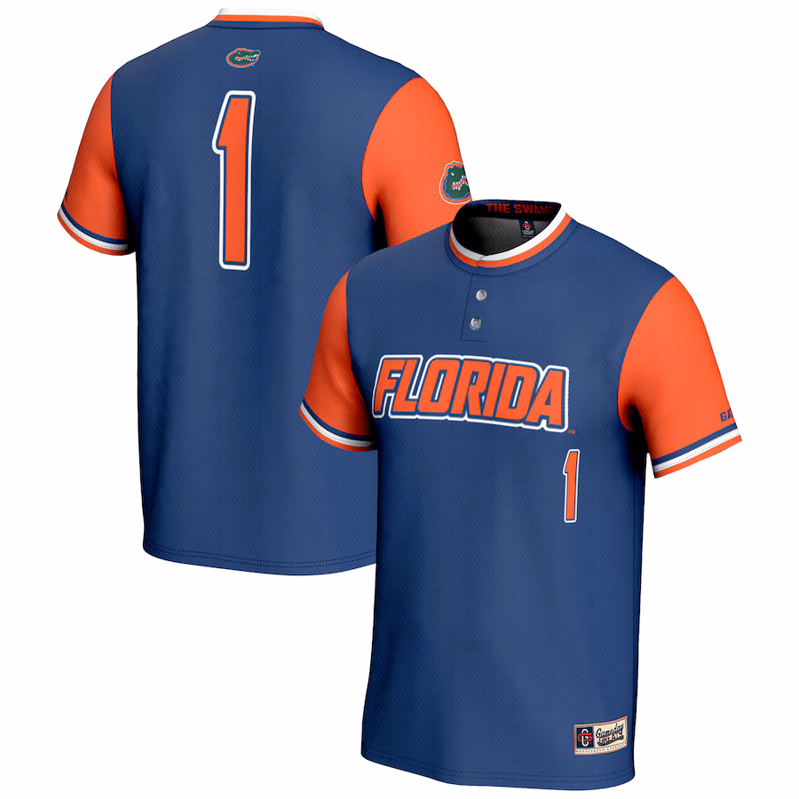 Youth GameDay Greats #1 Royal Florida Gators Lightweight Softball Jersey - ujerseystore