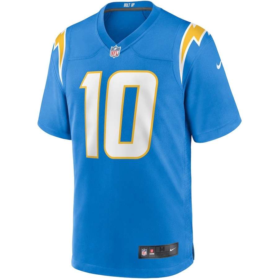 Men's Los Angeles Chargers Justin Herbert Nike Powder Blue Player Game Jersey - ujerseystore