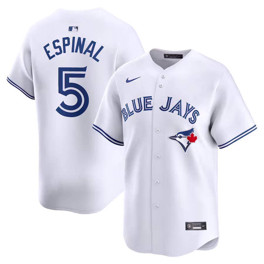 Men's Toronto Blue Jays Santiago Espinal Nike White Home Limited Player Jersey - ujerseystore