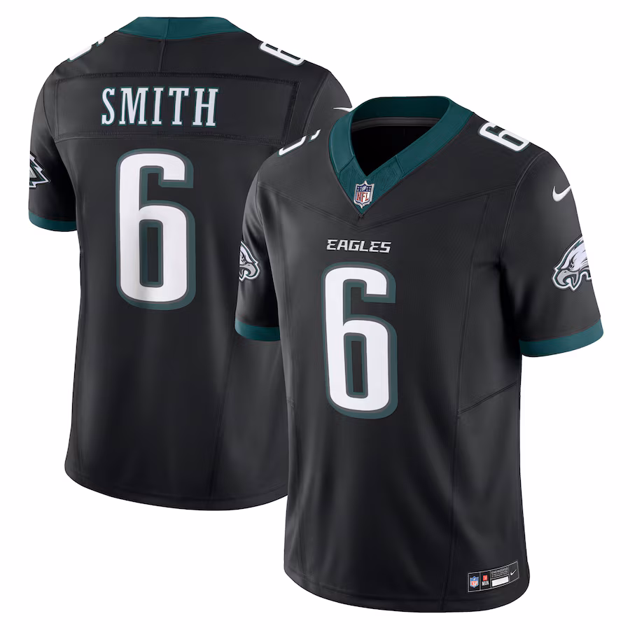 Men's Philadelphia Eagles DeVonta Smith Nike Black Alternate Vapor F.U.S.E. Limited Jersey - ujerseystore