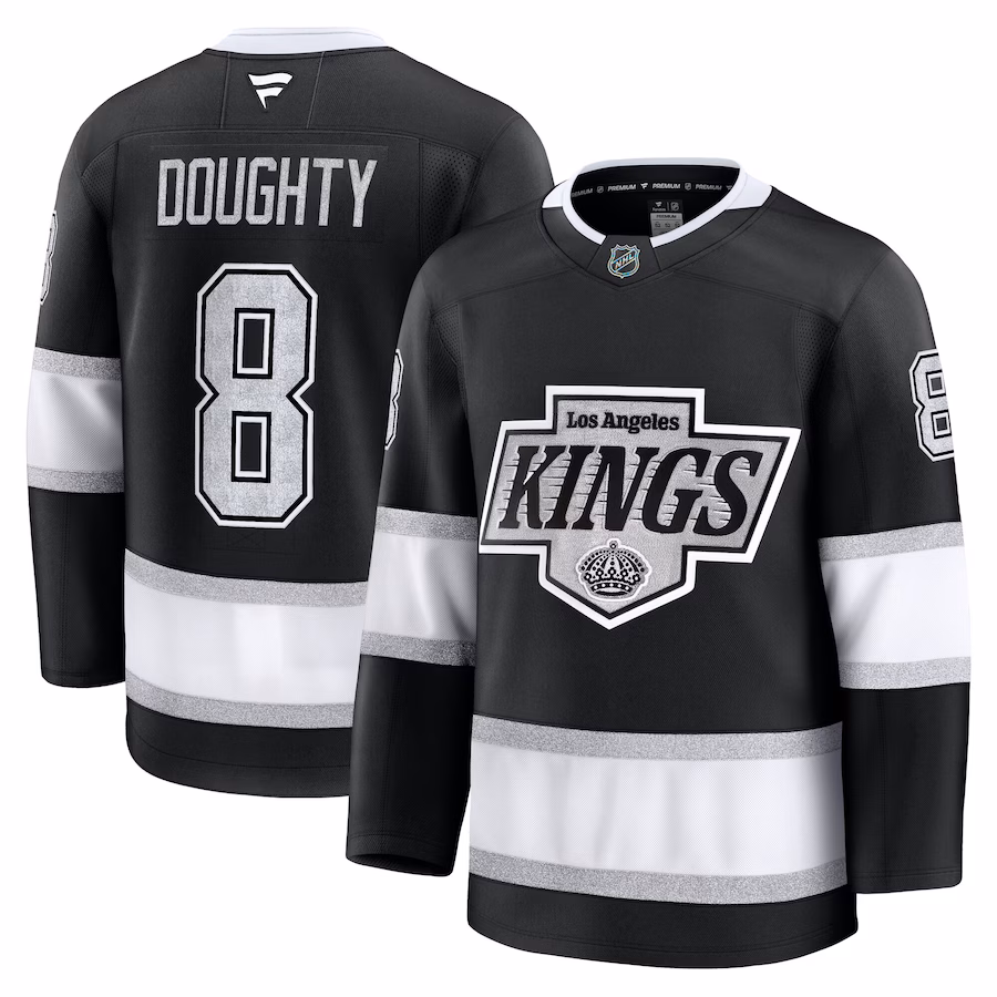 Men's Los Angeles Kings Drew Doughty Fanatics Black Home Premium Jersey - ujerseystore