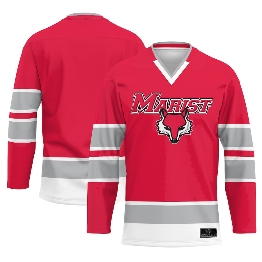 Youth ProSphere  Red Marist Red Foxes  Hockey Jersey - ujerseystore
