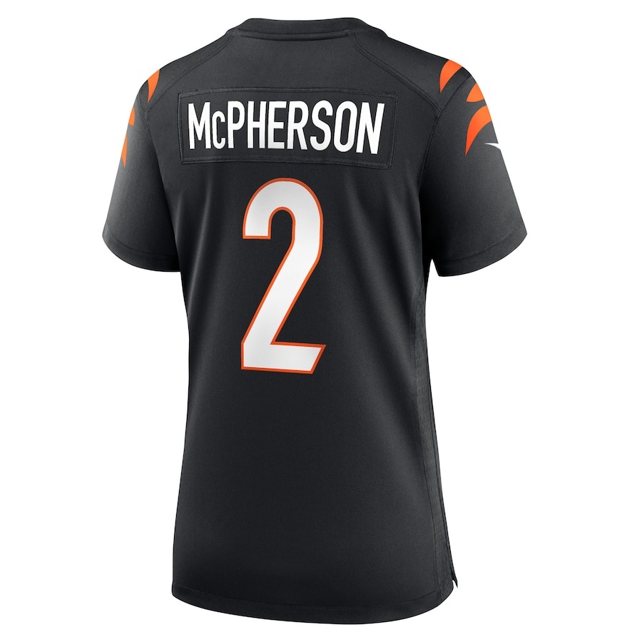Women's Cincinnati Bengals Evan McPherson Nike Black Game Jersey - ujerseystore