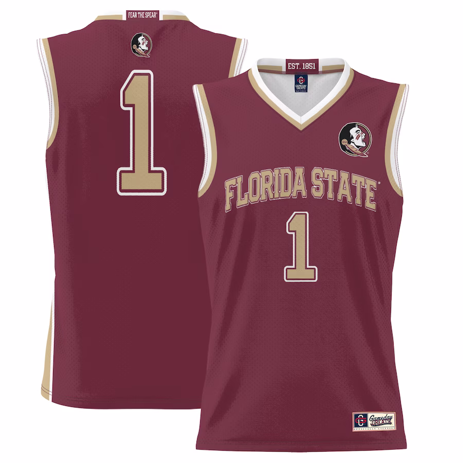 #1  Florida State Seminoles GameDay Greats  Lightweight Basketball Jersey - Garnet - ujerseystore