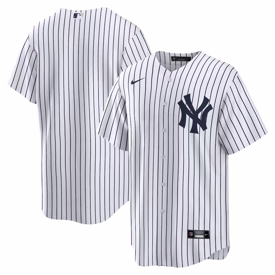 Men's New York Yankees Nike White Home Replica Team Jersey - ujerseystore