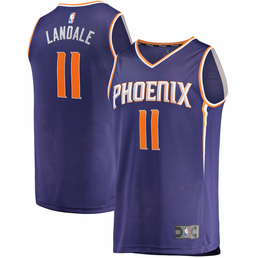 Men's Phoenix Suns Jock Landale Fanatics Purple Fast Break Replica Jersey - Icon Edition - ujerseystore