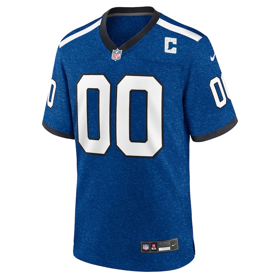 Men's Indiana Nights Indianapolis Colts  Nike Blue Alternate Custom Game Jersey - ujerseystore