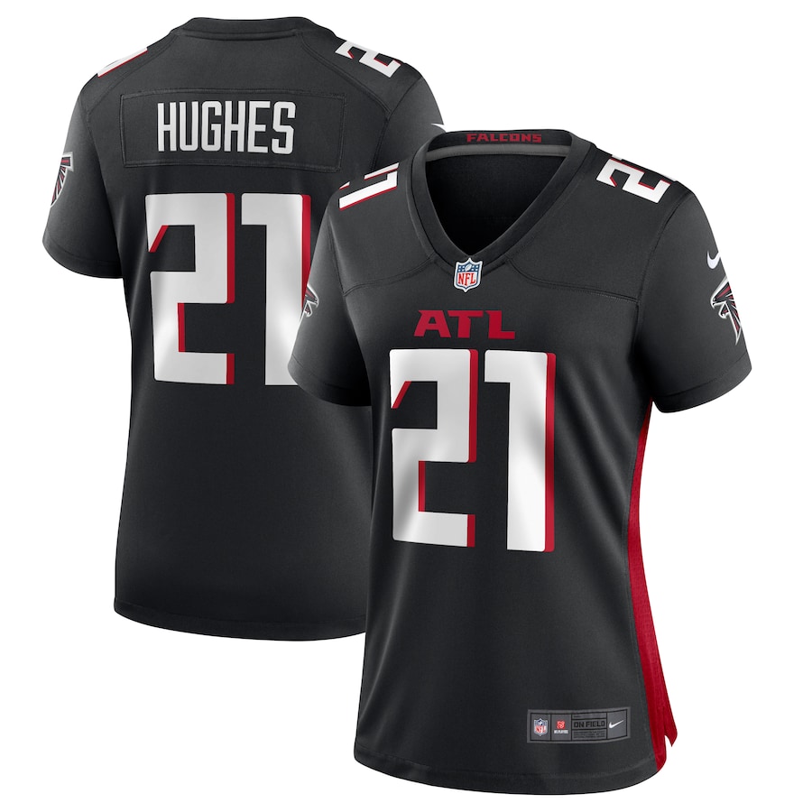 Women's Atlanta Falcons Mike Hughes Nike Black Game Player Jersey - ujerseystore