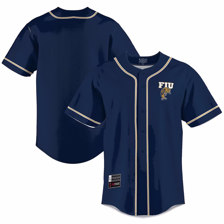 FIU Panthers GameDay Greats  Lightweight Baseball Jersey - Blue - ujerseystore