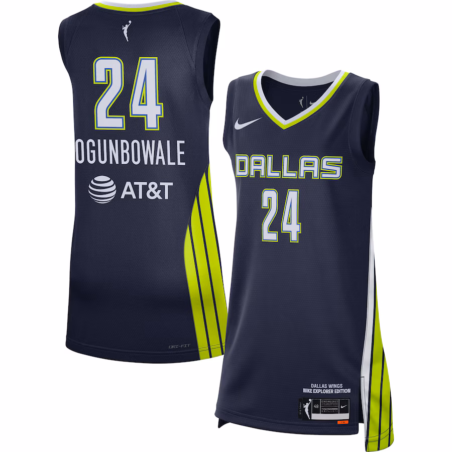 Women's Dallas Wings Arike Ogunbowale Nike Navy 2021 Explorer Edition Victory Player Jersey - ujerseystore