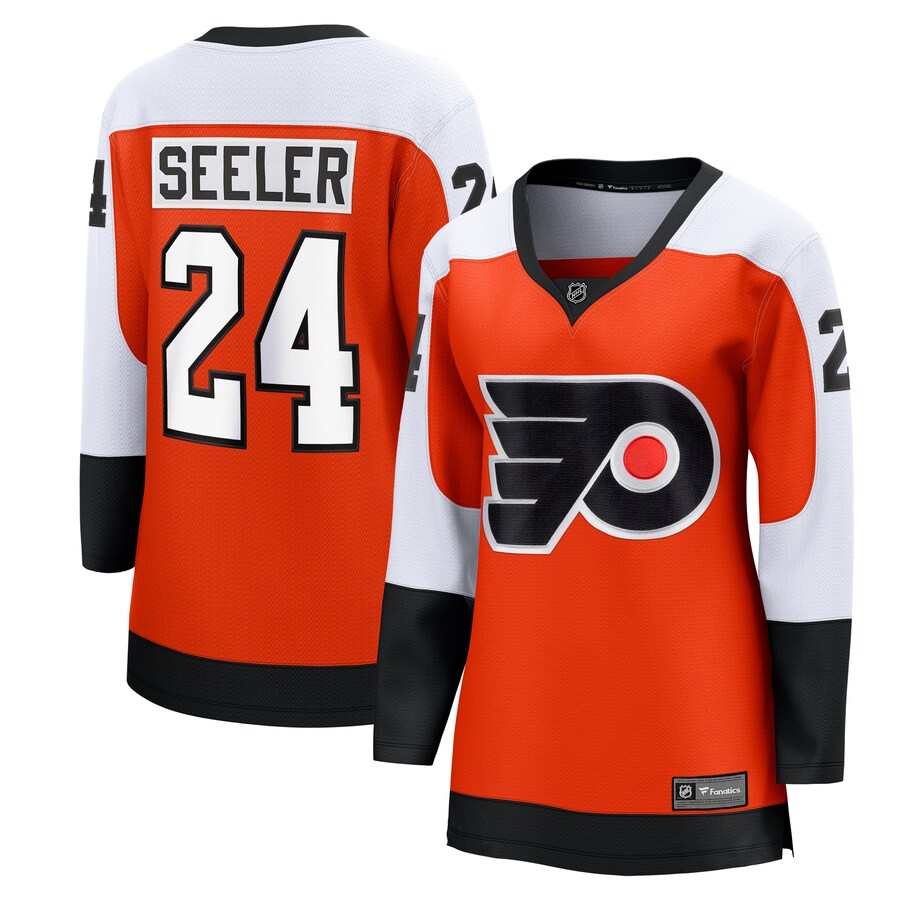 Women's Philadelphia Flyers Nick Seeler Fanatics Branded Orange Home Breakaway Player Jersey - ujerseystore