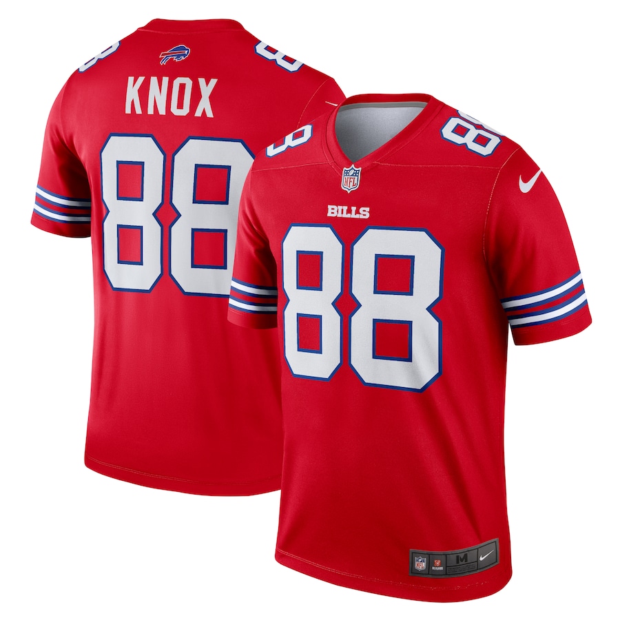 Men's Buffalo Bills Dawson Knox Nike Red Alternate Legend Player Performance Top - ujerseystore