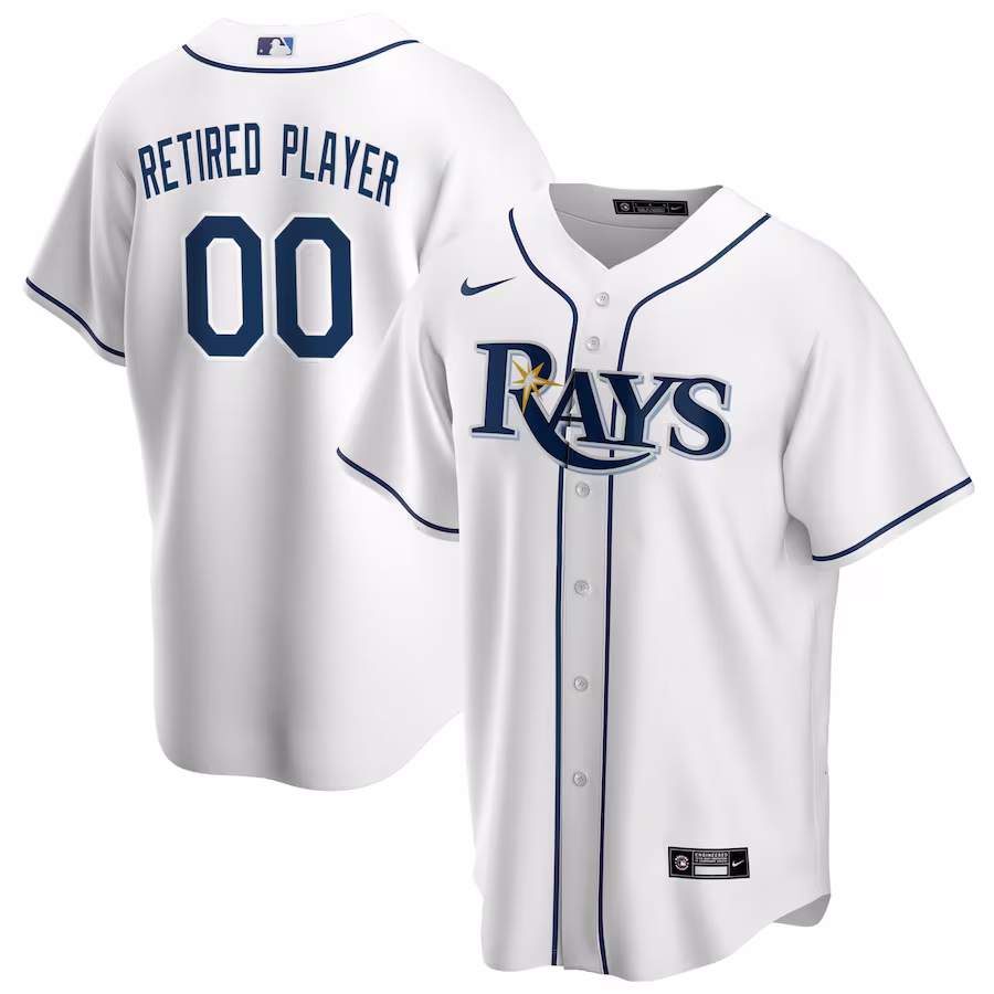 Men's Tampa Bay Rays Nike White Home Pick-A-Player Retired Roster Replica Jersey - ujerseystore