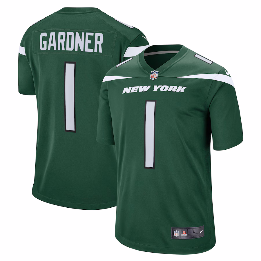 Youth New York Jets Ahmad Sauce Gardner Nike Green Game Jersey - ujerseystore