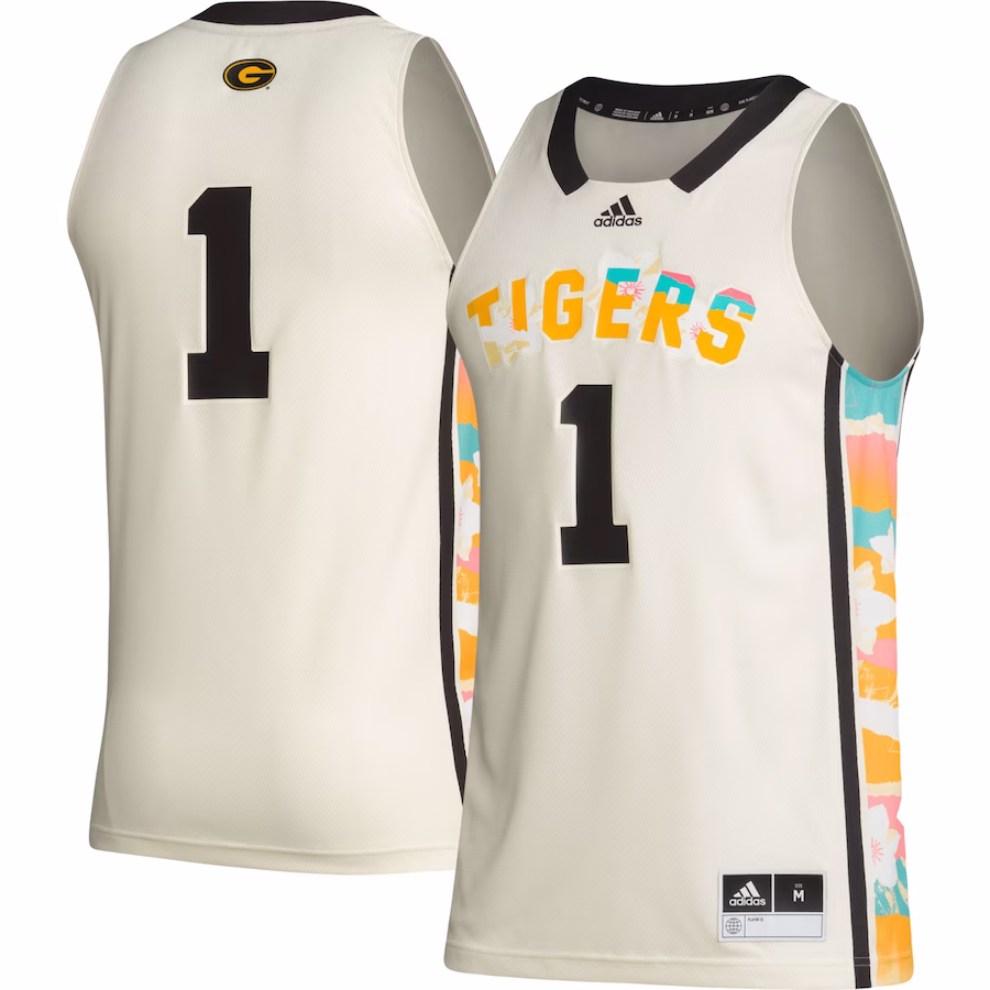 #1 Grambling Tigers adidas Honoring Black Excellence Basketball Jersey - Khaki - ujerseystore