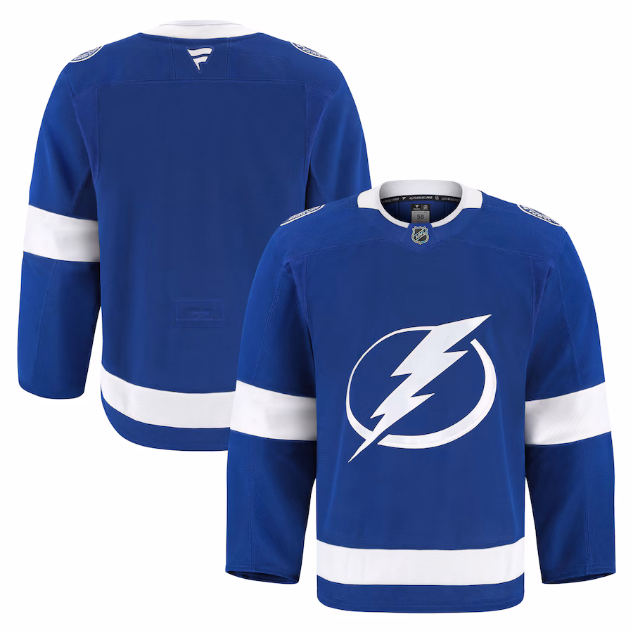 Men's Tampa Bay Lightning Fanatics Blue Home Authentic Pro Jersey - ujerseystore