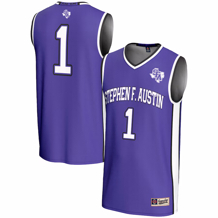Youth GameDay Greats Purple #1 Stephen F Austin Lumberjacks Lightweight Basketball Jersey - ujerseystore