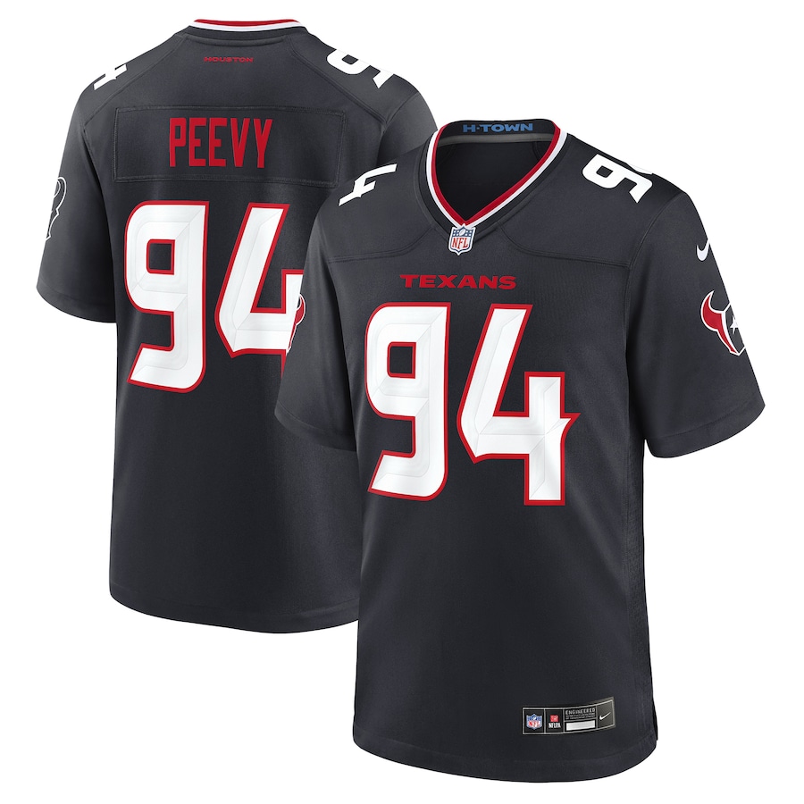 Men's Houston Texans Jayden Peevy Nike Navy Team Game Jersey - ujerseystore