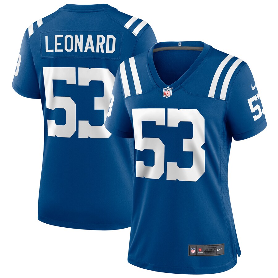 Women's Indianapolis Colts Shaquille Leonard Nike Royal Player Game Jersey - ujerseystore
