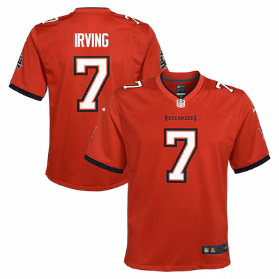 Youth Tampa Bay Buccaneers Bucky Irving Nike Red Team Game Jersey - ujerseystore