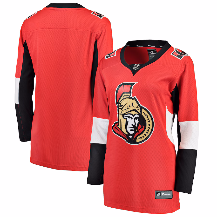 Women's Ottawa Senators Fanatics Red Breakaway Home Blank Jersey - ujerseystore
