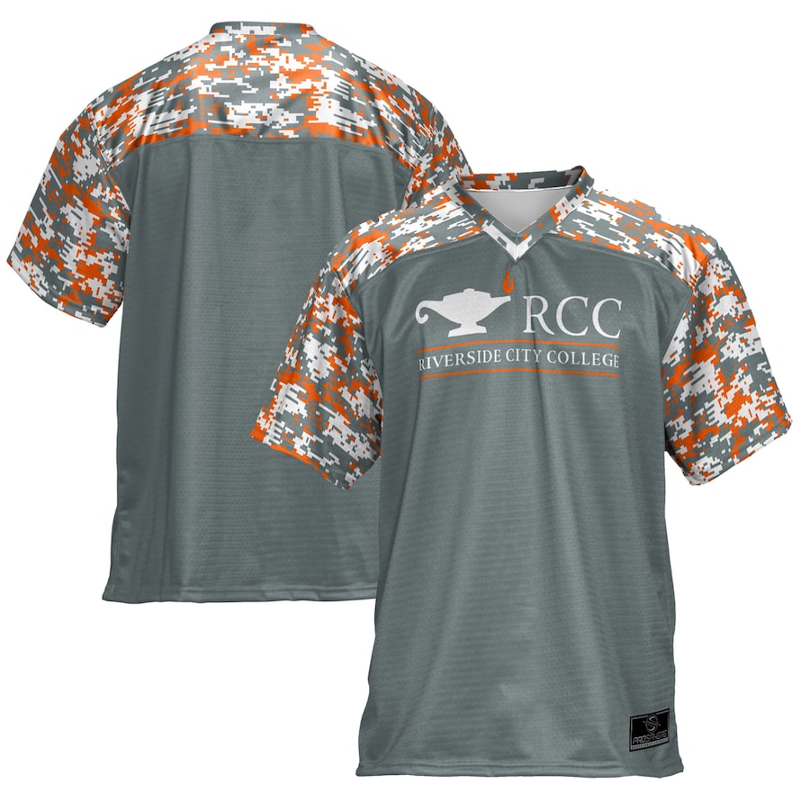 Youth ProSphere  Gray RCC Tigers Camo Football Jersey - ujerseystore