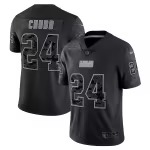 Men's Cleveland Browns Nick Chubb Nike Black RFLCTV Limited Jersey - ujerseystore