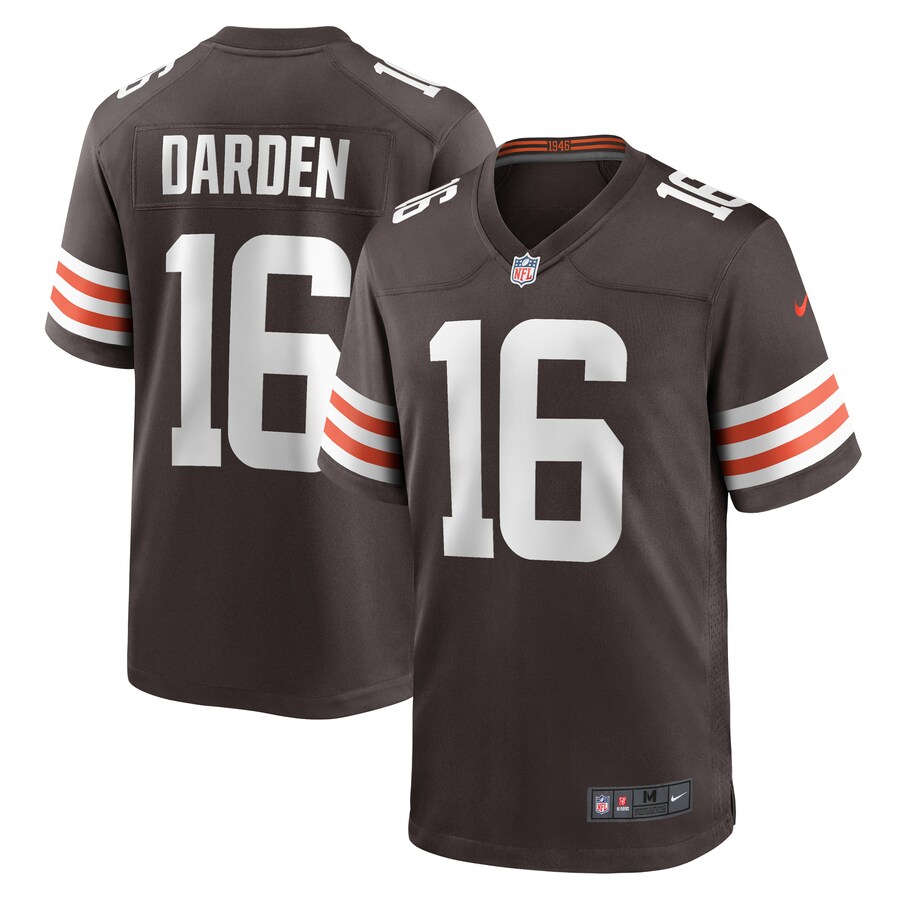 Men's Cleveland Browns Jaelon Darden Nike  Brown Team Game Jersey - ujerseystore