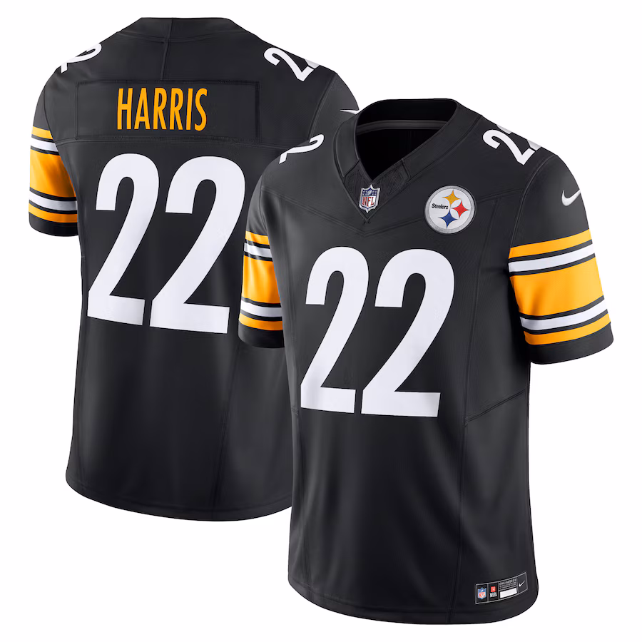 Men's Pittsburgh Steelers Najee Harris Nike Black Vapor F.U.S.E. Limited Jersey - ujerseystore