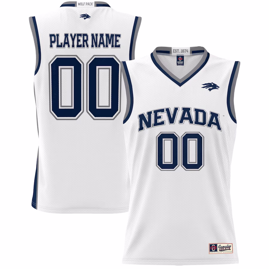 Nevada Wolf Pack GameDay Greats Youth NIL Pick-A-Player Lightweight Basketball Jersey - White - ujerseystore