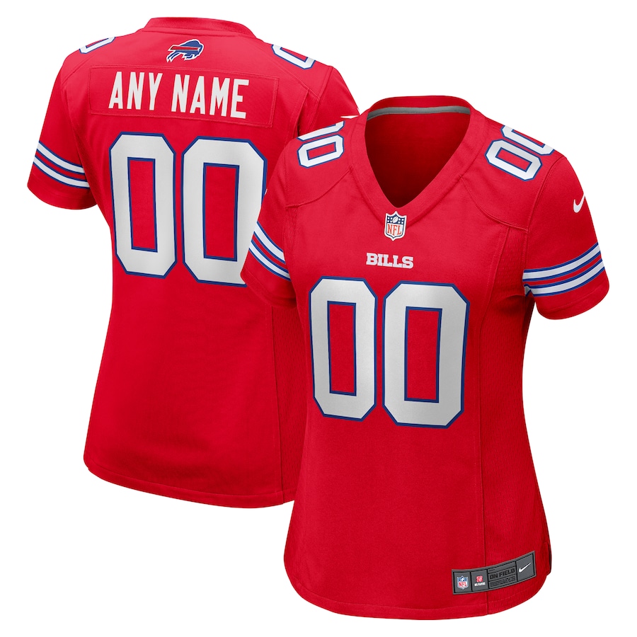 Women's Buffalo Bills Nike Red Alternate Custom Game Jersey - ujerseystore