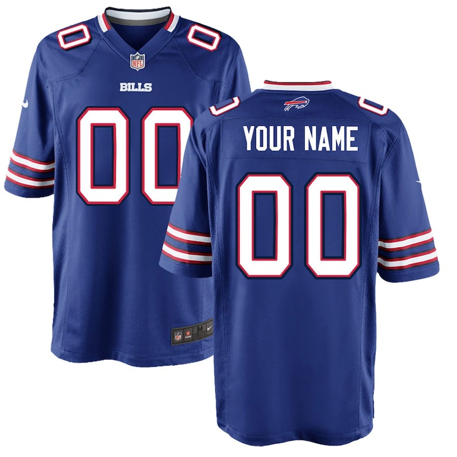 Youth Buffalo Bills Nike Royal Custom Game Jersey - ujerseystore