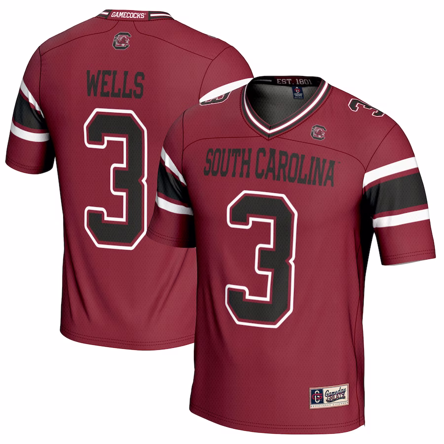 Antwane Wells Jr. South Carolina Gamecocks GameDay Greats NIL Player Football Jersey - Garnet - ujerseystore