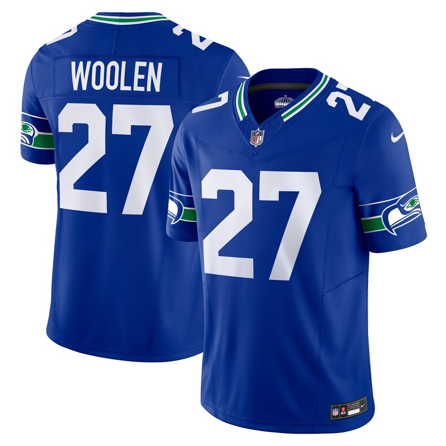 Men's Seattle Seahawks Tariq Woolen Nike Royal Alternate Vapor F.U.S.E. Limited Jersey - ujerseystore
