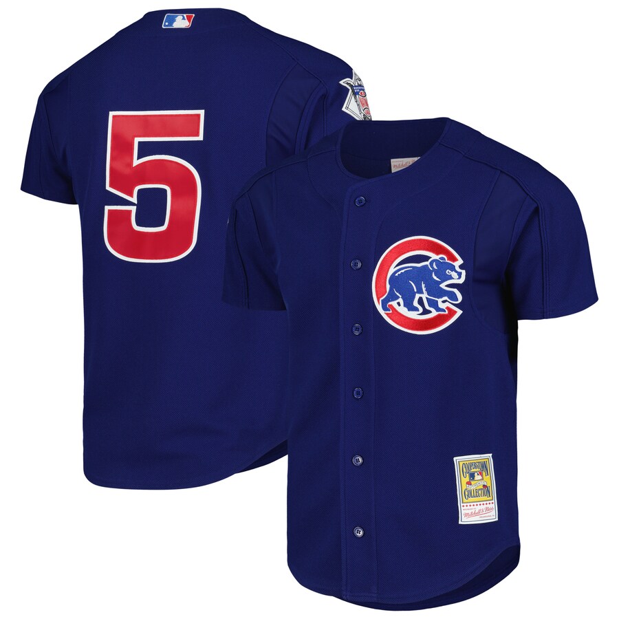 Men's Chicago Cubs Nomar Garciaparra Mitchell & Ness Royal Cooperstown Collection 2005 Batting Practice Jersey - ujerseystore