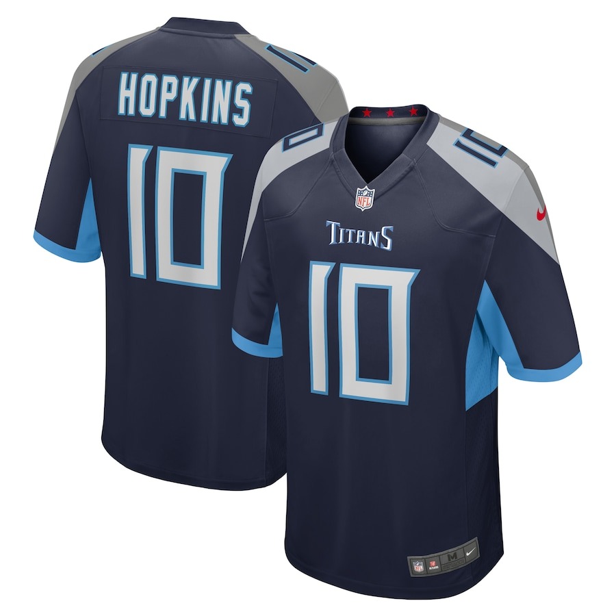 Men's Tennessee Titans DeAndre Hopkins Nike Navy Game Jersey - ujerseystore