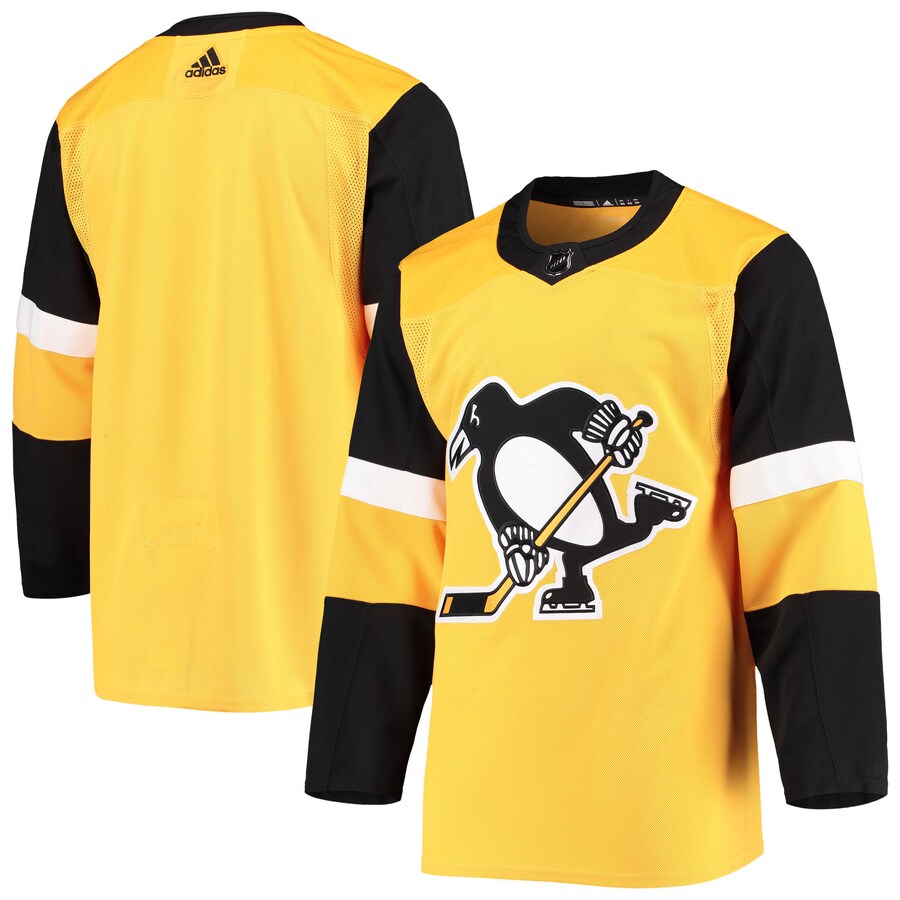 Men's Pittsburgh Penguins adidas Gold Alternate Authentic Team Jersey - ujerseystore