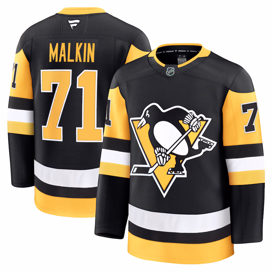 Men's Pittsburgh Penguins Evgeni Malkin Fanatics Black Home Premium Jersey - ujerseystore
