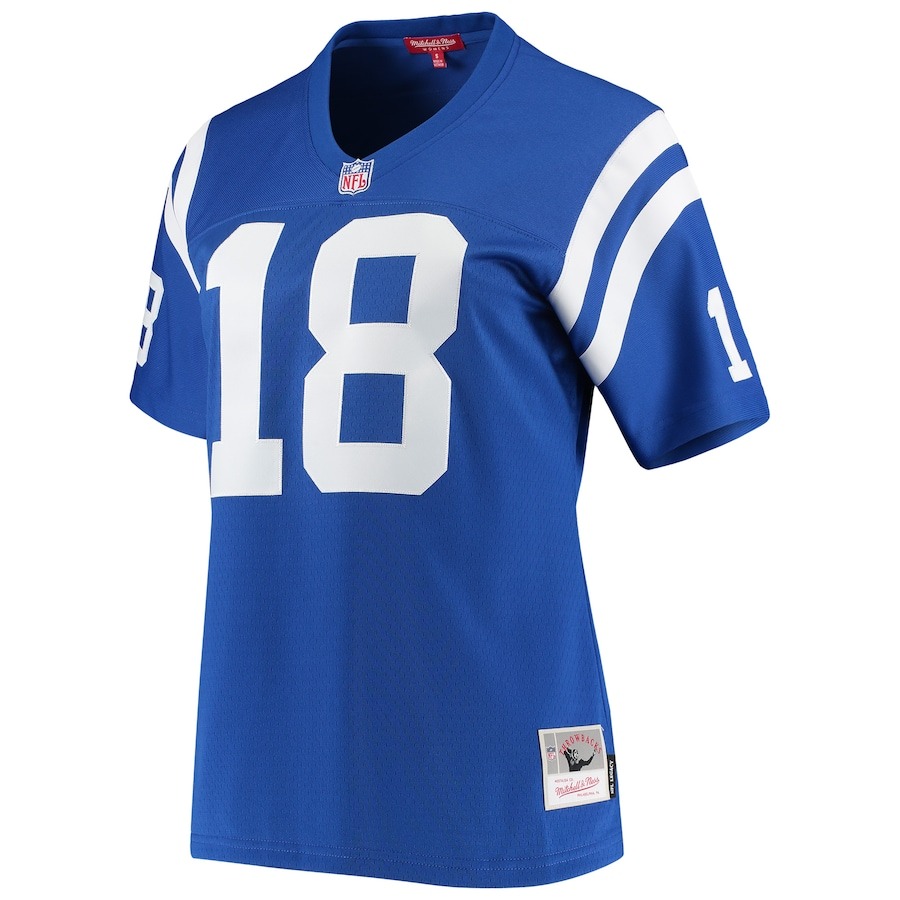 Women's Indianapolis Colts Peyton Manning Mitchell & Ness Royal 1998 Legacy Replica Jersey - ujerseystore