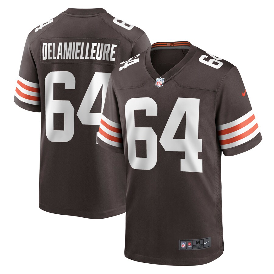 Men's Cleveland Browns Joe DeLamielleure Nike Brown Game Retired Player Jersey - ujerseystore