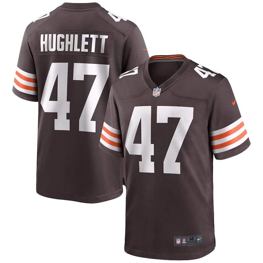 Men's Cleveland Browns Charley Hughlett Nike Brown Game Jersey - ujerseystore